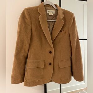 Vintage Camel Hair and Wool Blazer Academia Prep Classic Quiet Luxury Old Money